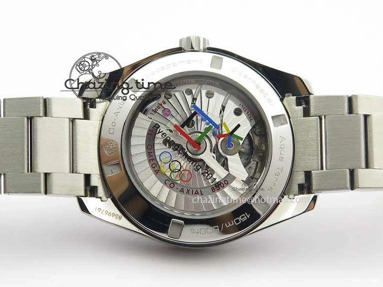 0313 Versatile Aqua Terra ‘PyeongChang 2018’ JHF Best Edition Black Dial On SS Bracelet A 8204